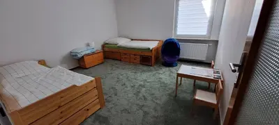 Ein Bett oder Betten in einem Zimmer der Unterkunft Ferienwohnung Ilona