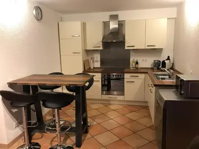Küche/Küchenzeile in der Unterkunft Wohlfühl- Wohnung