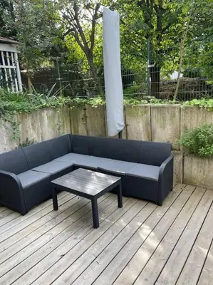 Ein Sitzbereich in der Unterkunft Wohlfühl- Wohnung