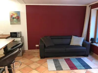 Ein Sitzbereich in der Unterkunft Wohlfühl- Wohnung