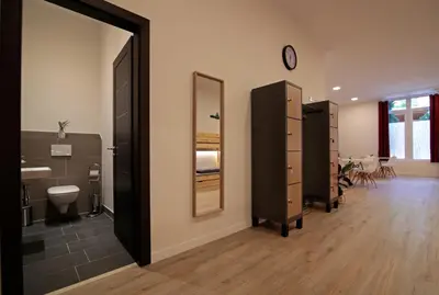 Ein Badezimmer in der Unterkunft Apartment im Fun4you