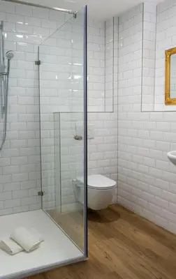 Ein Badezimmer in der Unterkunft Amtsgerichts Blick