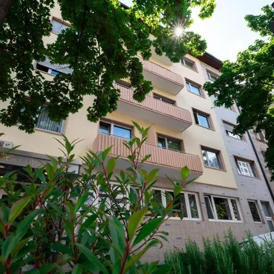 Das Gebäude in dem sich das Hotel befindet