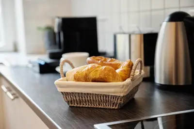 Essen in der Ferienwohnung oder in der Nähe