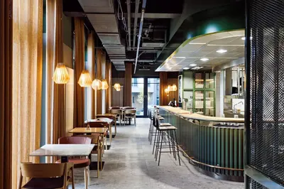 Ein Restaurant oder anderes Speiselokal in der Unterkunft Rosenberg Quartier