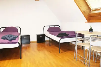 Ein Sitzbereich in der Unterkunft Fully equipped Apartments