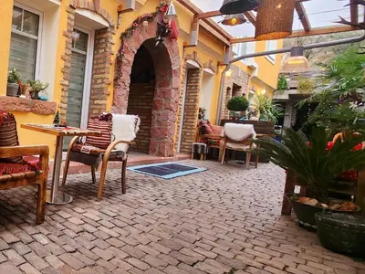 Ein Patio oder anderer Außenbereich in der Unterkunft Altstadt Speyer