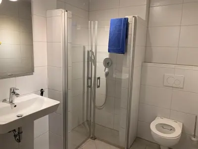Ein Badezimmer in der Unterkunft Ferienwohnung Gergert Nr6