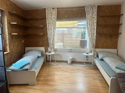 Ein Sitzbereich in der Unterkunft Monteurwohnung Niefern