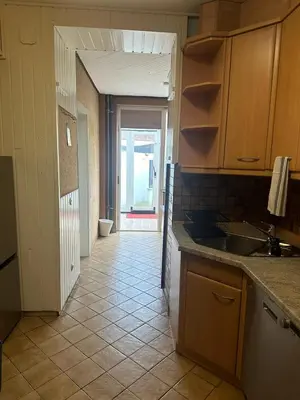 Küche/Küchenzeile in der Unterkunft Monteurwohnung Niefern