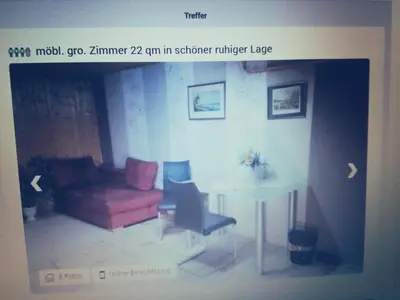 Ein Sitzbereich in der Unterkunft Frankfurter City ruft