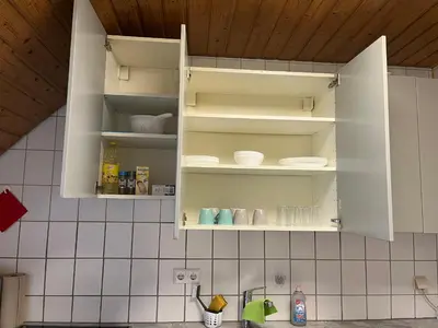 Küche/Küchenzeile in der Unterkunft Komfortables Apartment