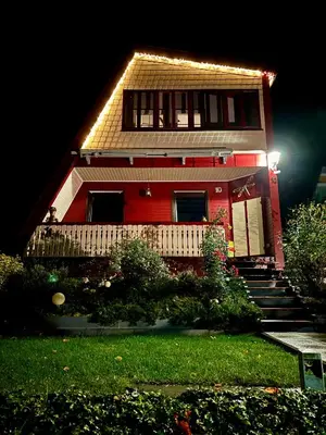 Ein Garten an der Unterkunft Ferienhaus Veronika Odenwald