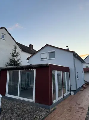 Das Gebäude in dem sich die Ferienwohnung befindet