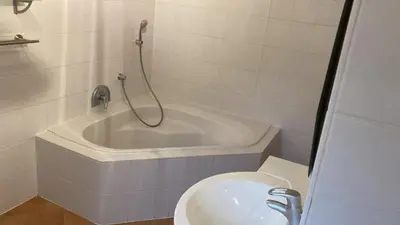 Ein Badezimmer in der Unterkunft Ferienwohnung am Schloss