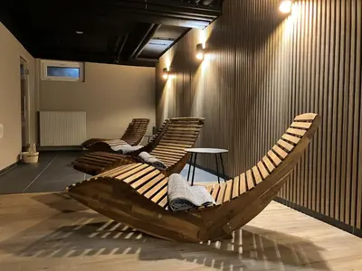 Ein Sitzbereich in der Unterkunft Amelie No 3 Hotel & Appartements