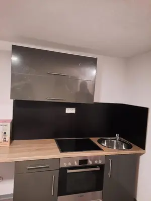 Küche/Küchenzeile in der Unterkunft Komfortable Wohnung in Happenbach