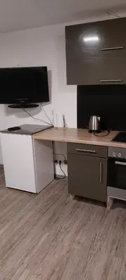 Küche/Küchenzeile in der Unterkunft Komfortable Wohnung in Happenbach