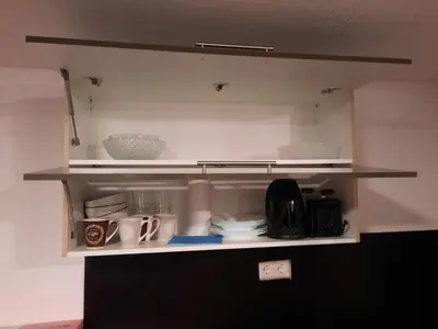Küche/Küchenzeile in der Unterkunft Komfortable Wohnung in Happenbach