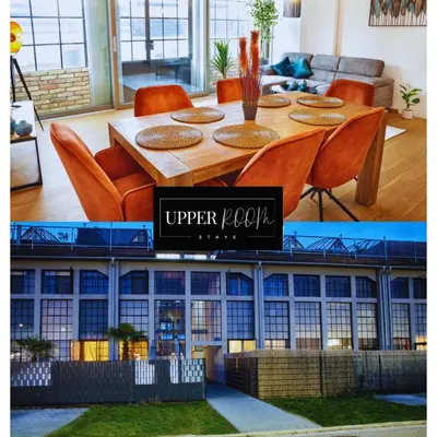 Grundriss der Unterkunft Neu! UPPER ROOM Industrial Loft Domizil mit Dachterrasse & Ausblick