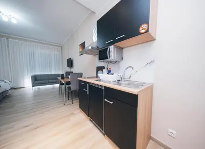 Küche/Küchenzeile in der Unterkunft Main Boardinghouse