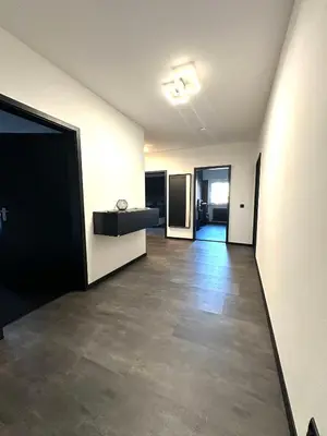 Küche/Küchenzeile in der Unterkunft Ferienwohnung am Schwimmbad