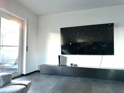 TV/Unterhaltungsangebot in der Unterkunft Ferienwohnung am Schwimmbad