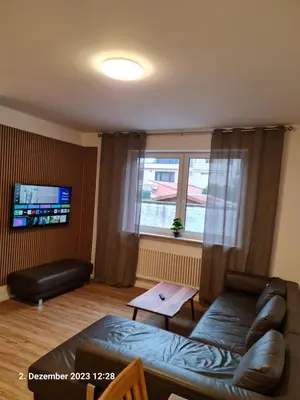 Ein Sitzbereich in der Unterkunft Handwerkerwohnung, Monteurunterkunft-Rodgau