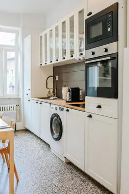 Küche/Küchenzeile in der Unterkunft namastay! Stilvoll Wohnen in Bestlage Mannheims - 3BR