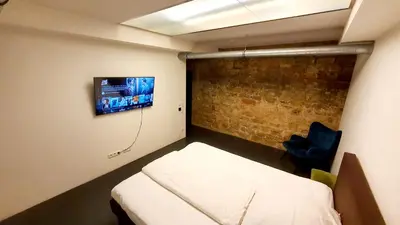 TV/Unterhaltungsangebot in der Unterkunft 1-Zimmer-Wohnung im Loft