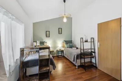 Ein Bett oder Betten in einem Zimmer der Unterkunft Zigarrenhof Apartment in Citynähe inkl. Netflix