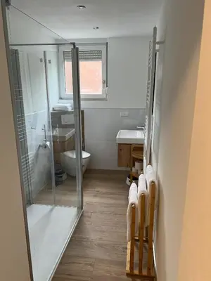 Ein Badezimmer in der Unterkunft Ferienwohnung Schubert owwe