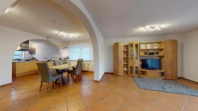 Küche/Küchenzeile in der Unterkunft Ferienhaus Hoffmann am Rheinbogen