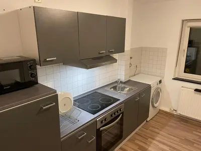 Küche/Küchenzeile in der Unterkunft Schöne Wohnung in Mannheim
