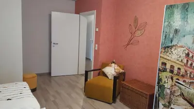 Ein Bett oder Betten in einem Zimmer der Unterkunft Ferienhaus Fee