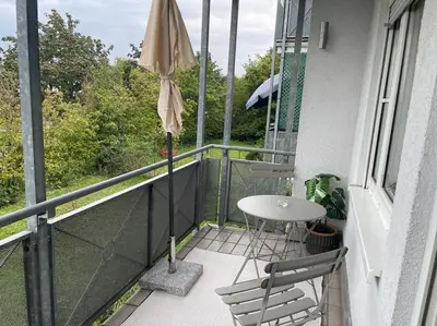 Ein Balkon oder eine Terrasse in der Unterkunft Appartio: Studio-Appartement am Stadtrand