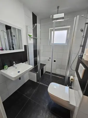 Ein Badezimmer in der Unterkunft Ferienwohnung Eule