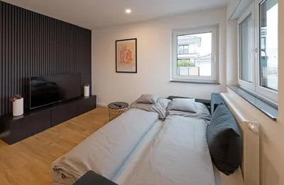 Ein Bett oder Betten in einem Zimmer der Unterkunft Casa Lorsch 1