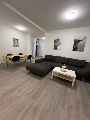 Ein Sitzbereich in der Unterkunft Be my Guest in Mannheim
