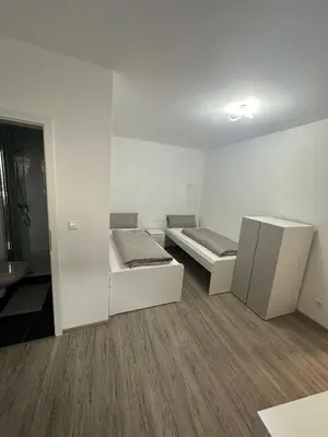 Ein Sitzbereich in der Unterkunft Neckar-Apart