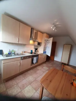 Küche/Küchenzeile in der Unterkunft APARTMENTS / WOHNUNG IN HAIBACH