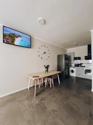 Küche/Küchenzeile in der Unterkunft Ferienwohnung, Monteur-Appartment R22