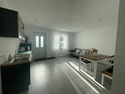 Küche/Küchenzeile in der Unterkunft Ferienwohnung Kissel in den Weinbergen