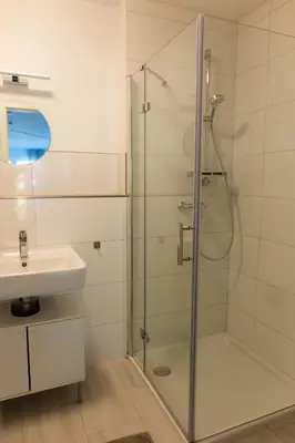 Ein Badezimmer in der Unterkunft HUGOS Studio Apartment