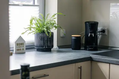 Küche/Küchenzeile in der Unterkunft Idyllische Ferienwohnung im Kraichgau