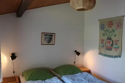 Ein Bett oder Betten in einem Zimmer der Unterkunft Ferienhaus Robinson Romantikpfad 162