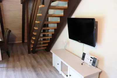 TV/Unterhaltungsangebot in der Unterkunft Ferienhaus Winnetou Im Abendrot 127
