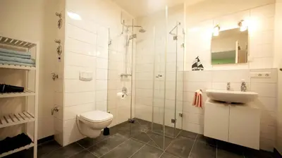 Ein Badezimmer in der Unterkunft Schönes 2 Zimmer Apartment zentral gelegen