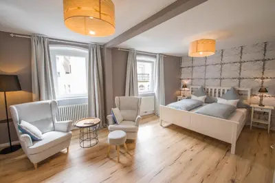 Ein Bett oder Betten in einem Zimmer der Unterkunft Brombeerhaisel
