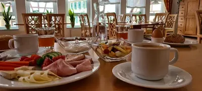 Essen in der Pension oder in der Nähe